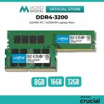 رم کامپیوتر کروشیال تک کاناله مدل CT16 فرکانس 3200 مگاهرتز DDR4 تایمینگ CL22 حافظه 16 گیگابایت — تصویر 3