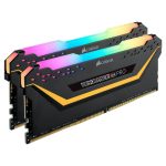 رم کامپیوتر کورسیر دو کاناله Vengeance RGB Pro فرکانس 3200 مگاهرتز DDR4 تایمینگ CL16 حافظه 16 گیگابایت — نمای اصلی