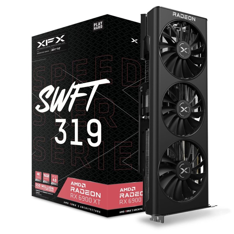 کارت گرافیک ایکس اف ایکس مدل Speedster SWFT 319 RX 6900 XT حافظه 16 گیگابایت استوک