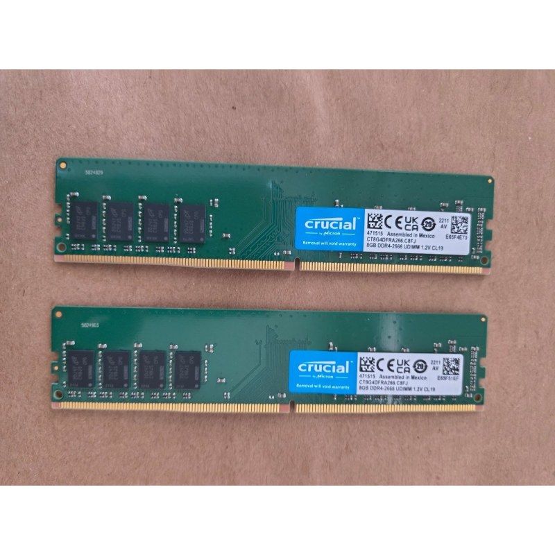 رم کامپیوتر کروشیال تک کاناله مدل CT8 فرکانس 2666 مگاهرتز DDR4 تایمینگ CL19 حافظه 8 گیگابایت