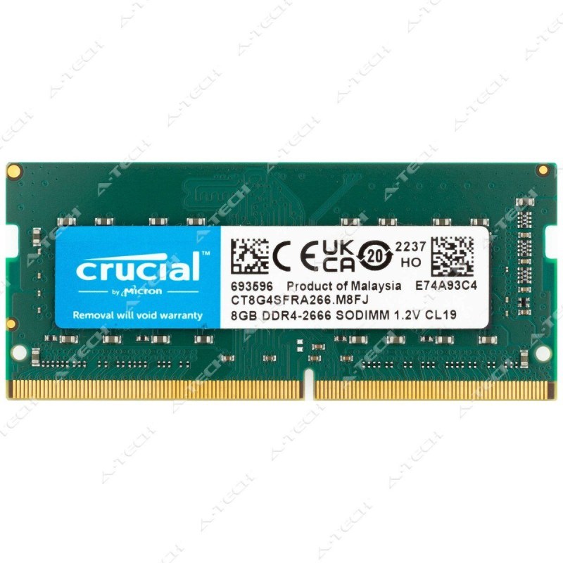 رم کامپیوتر کروشیال تک کاناله مدل CT8 فرکانس 2666 مگاهرتز DDR4 تایمینگ CL19 حافظه 8 گیگابایت — تصویر 4