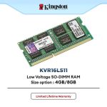رم کامپیوتر کینگستون تک کاناله مدل KVR فرکانس 1600 مگاهرتز DDR3 تایمینگ CL11 حافظه 8 گیگابایت استوک — تصویر 2