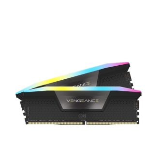 رم کامپیوتر کورسیر دو کاناله مدل Vengeance RGB فرکانس 6000 مگاهرتز DDR5 تایمینگ CL36 حافظه 32 گیگابایت — نمای اصلی