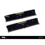رم کامپیوتر کورسیر دو کاناله مدل VENGEANCE LPX فرکانس 3200 مگاهرتز DDR4 تایمینگ CL16 حافظه 16 گیگابایت — تصویر 2