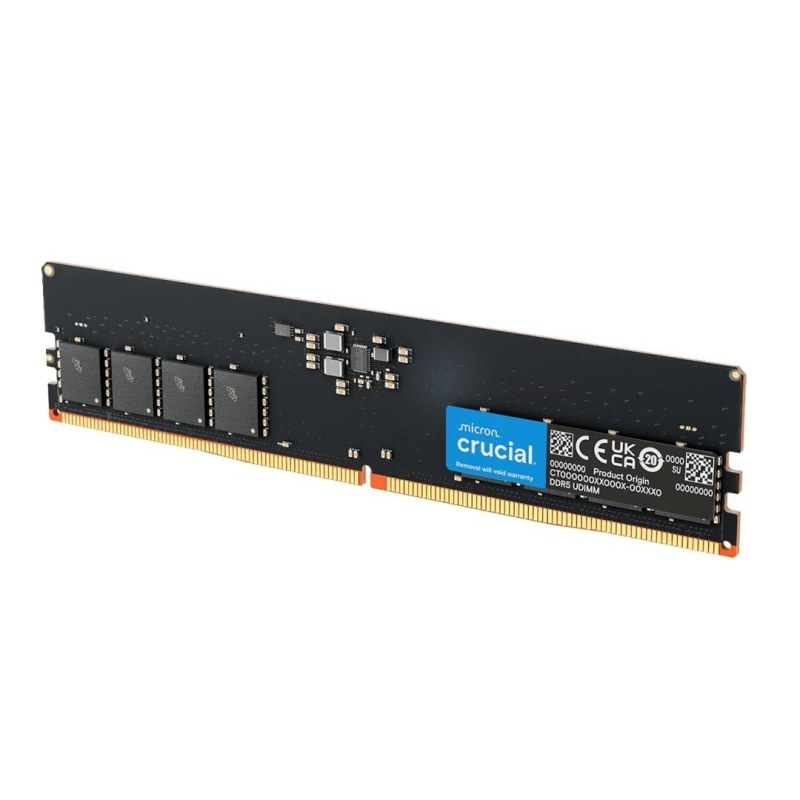 رم کامپیوتر کروشیال تک کاناله مدل CT8 فرکانس 4800 مگاهرتز DDR5 تایمینگ CL40 حافظه 8 گیگابایت