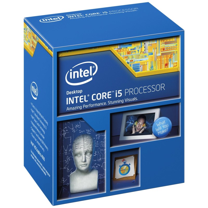 پردازنده کامپیوتر اینتل مدل Core i5-4590 Haswell استوک — نمای اصلی