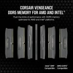 رم کامپیوتر کورسیر تک کاناله مدل VENGEANCE فرکانس 5200 مگاهرتز DDR5 تایمینگ CL40 حافظه 16 گیگابایت — تصویر 3