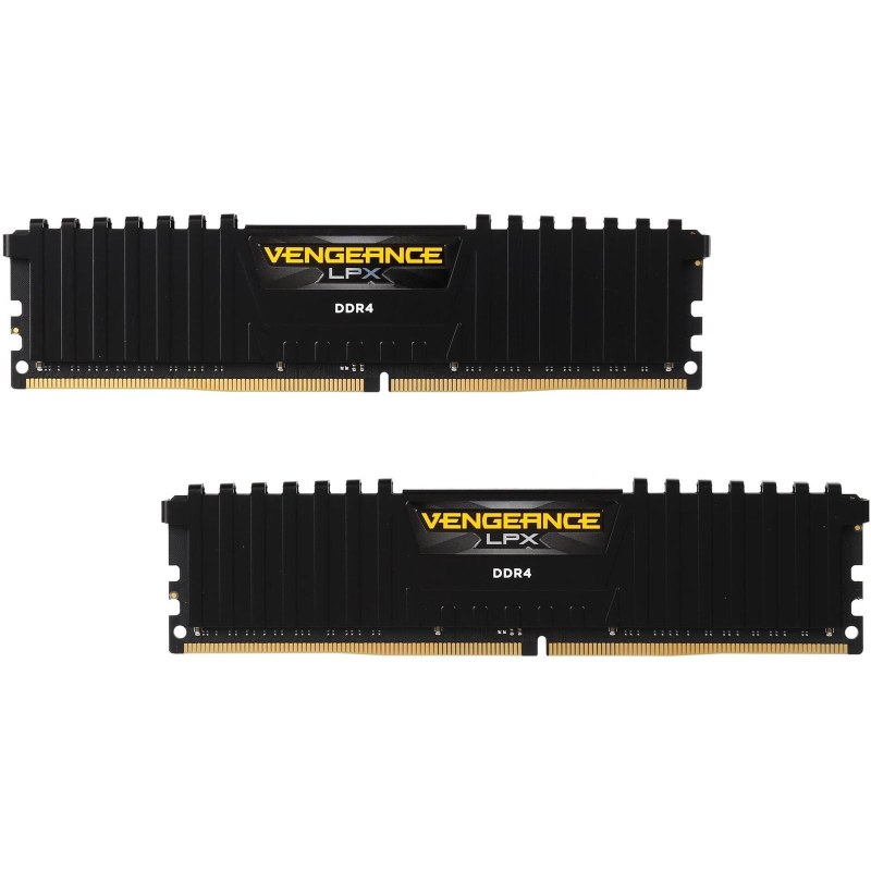 رم کامپیوتر کورسیر دو کاناله مدل Vengeance LPX فرکانس 3200 مگاهرتز DDR4 تایمینگ CL16 حافظه 32 گیگابایت