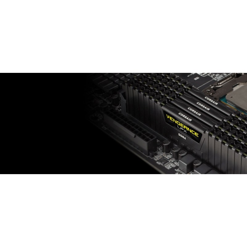رم کامپیوتر کورسیر تک کاناله مدل Vengeance LPX فرکانس 3200 مگاهرتز DDR4 تایمینگ CL16 حافظه 16 گیگابایت — نمای دوم