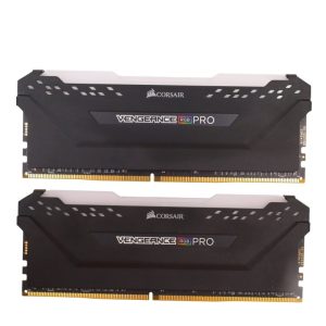 رم کامپیوتر کورسیر دو کاناله مدل Vengeance RGB Pro فرکانس 3600 مگاهرتز DDR4 تایمینگ CL18 حافظه 16 گیگابایت — نمای اصلی