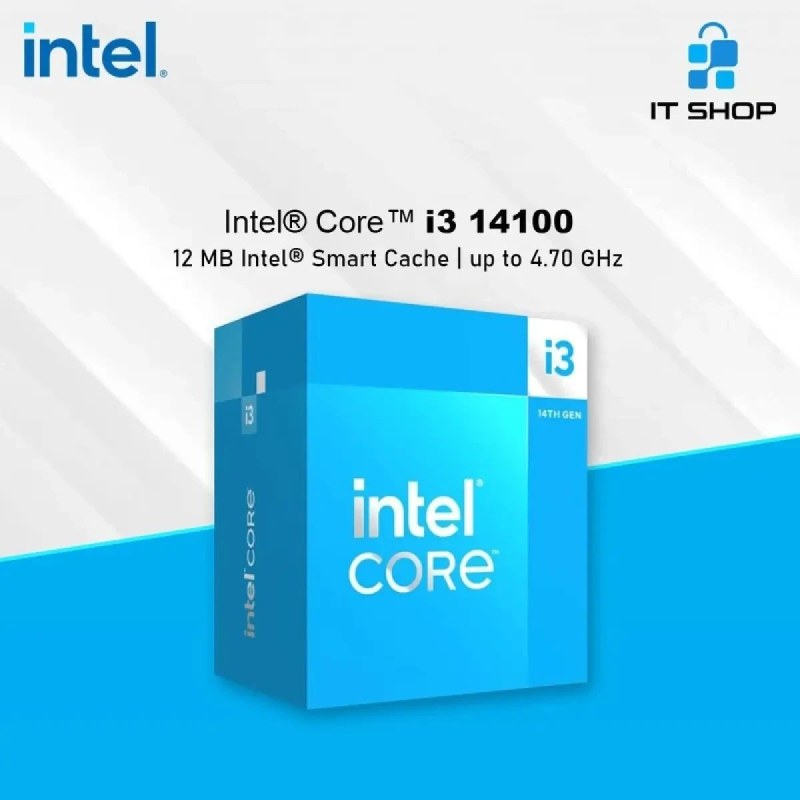 پردازنده کامپیوتر اینتل Core i3-14100F Raptor Lake Refresh Tray — نمای اصلی