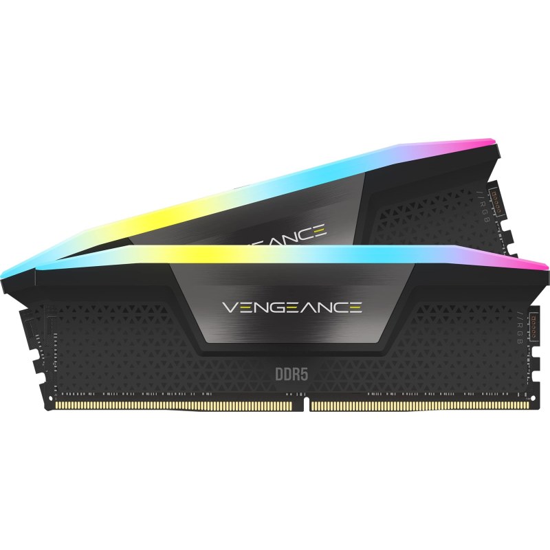 رم کامپیوتر کورسیر دو کاناله مدل VENGEANCE RGB فرکانس 5200 مگاهرتز DDR5 تایمینگ CL40 حافظه 32 گیگابایت