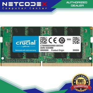 رم لپ تاپ کروشیال تک کاناله مدل CT8 فرکانس 3200 مگاهرتز DDR4 تایمینگ CL22 حافظه 8 گیگابایت — نمای اصلی