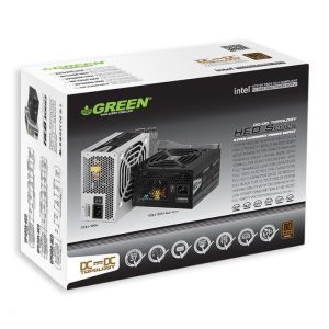 منبع تغذیه کامپیوتر گرین مدل GP600A-GED 80 Plus Bronze توان 600 وات — نمای اصلی