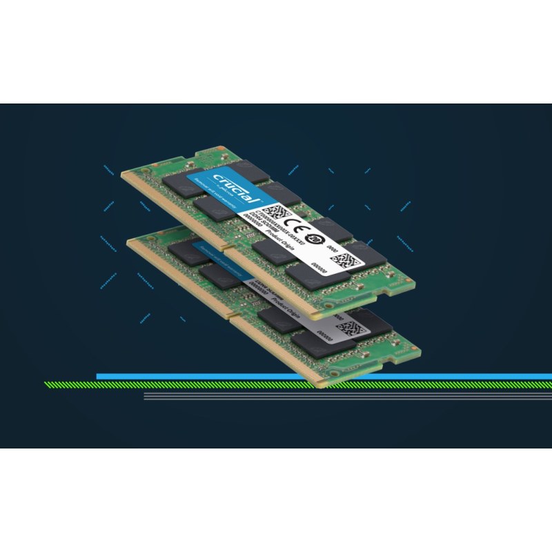 رم لپ تاپ کروشیال تک کاناله مدل CT16 فرکانس 3200 مگاهرتز DDR4 تایمینگ CL22 حافظه 16 گیگابایت