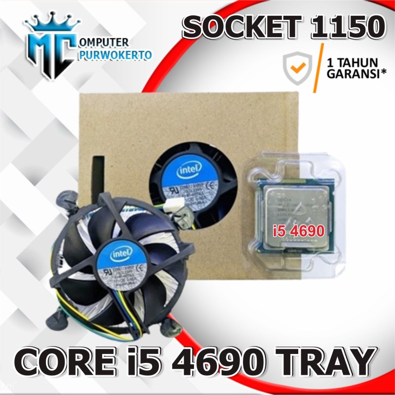 پردازنده کامپیوتر اینتل مدل Core i5-4690 Haswell استوک — نمای دوم