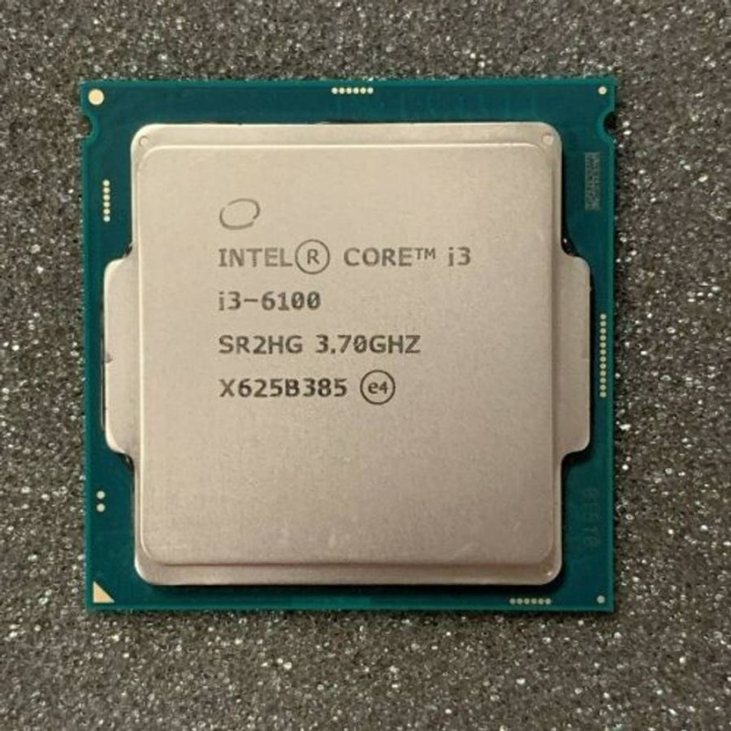 پردازنده کامپیوتر اینتل مدل Core i3-6100 Skylake استوک — نمای اصلی